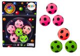 Gummibollar fotboll mini 3 cm 6-pack studsbollar för barn 3+