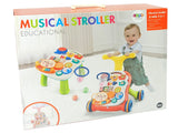 Gåvagn gåbord 2i1 med aktivitetsbord och piano rosa 12+ mån