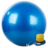 Gymnastikboll 65 cm i PVC med pump blå