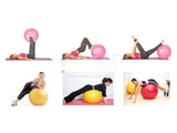 Gymnastikboll 65 cm i PVC med pump blå