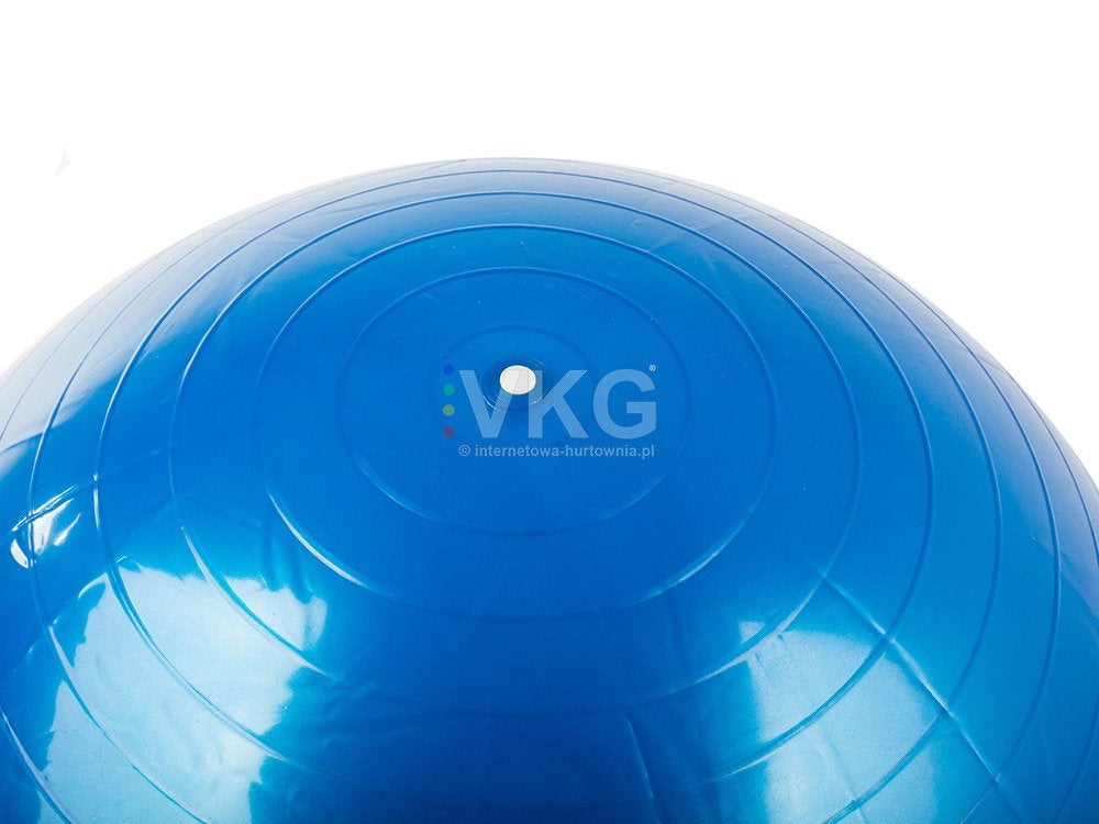 Gymnastikboll 65 cm i PVC med pump blå