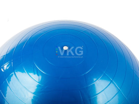 Gymnastikboll 65 cm i PVC med pump blå