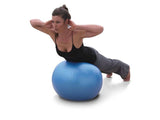 Gymnastikboll 65 cm röd PVC med pump för träning och rehab