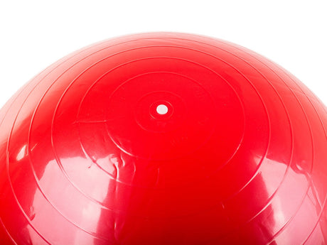 Gymnastikboll 65 cm röd PVC med pump för träning och rehab