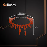 Halloween choker halsband röd blodmotiv, justerbar 30-35 cm
