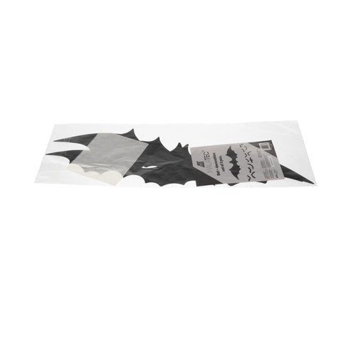 Halloween fladdermusdekoration 3-pack svart plast 47/37/31 cm