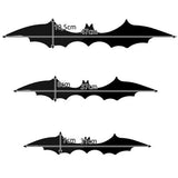 Halloween fladdermusdekoration 3-pack svart plast 47/37/31 cm