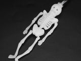 Halloween ljusslinga 2 m med 10 skelett LED varmvit batteridriven