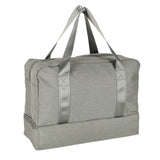 Handbagageväska grå 30x39x18 cm polyester, 5 fack med vattentätt fack
