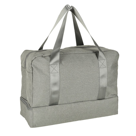Handbagageväska grå 30x39x18 cm polyester, 5 fack med vattentätt fack
