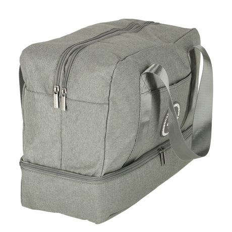 Handbagageväska grå 30x39x18 cm polyester, 5 fack med vattentätt fack