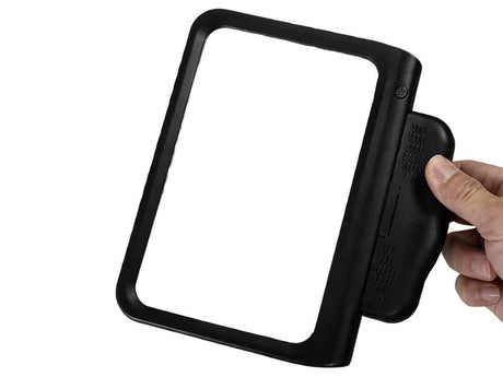 Handhållet förstoringsglas 2,5x med 48 LED och USB vit/svart