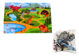 Havsdjur figurset i ägg 26 delar (20 djur + 6 växter) 22 cm