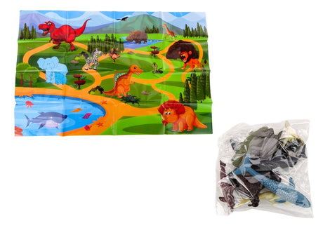Havsdjur figurset i ägg 26 delar (20 djur + 6 växter) 22 cm