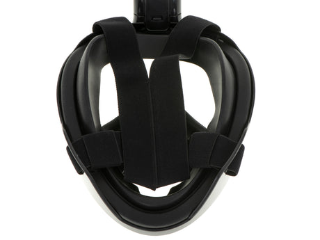 Helmask snorkelmask L/XL svart anti-im med dry-top, GoPro-fäste