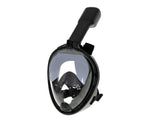Helmask snorkelmask L/XL svart anti-im med dry-top, GoPro-fäste