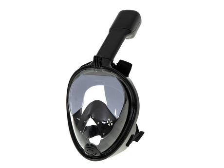 Helmask snorkelmask L/XL svart anti-im med dry-top, GoPro-fäste