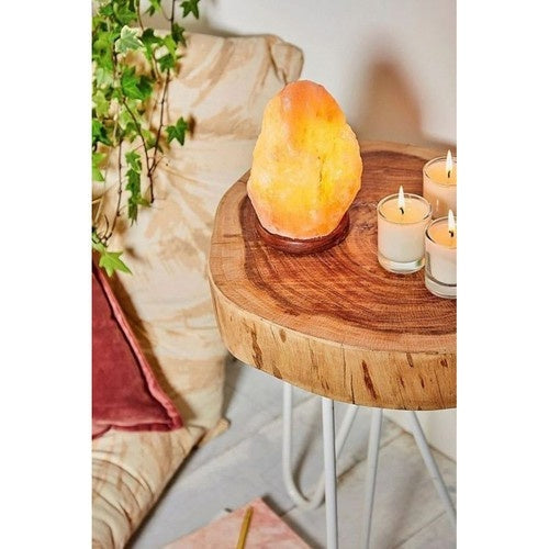 Himalaya saltlampa 12x23 cm 3-5 kg E14 2W orange 230V