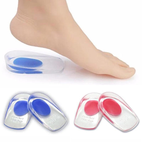Hälinlägg silikon avlastning mot hälsporre 2-pack transparent/blå