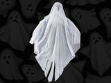Hängande Halloween-dekoration spöke tyg/plast svart/vit 65 cm