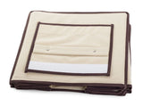 Hängande garderobsförvaring 3 hyllor 30x30x60 cm, beige
