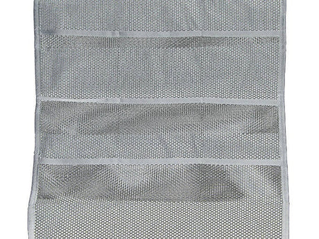 Hängande garderobsorganisatör 22 fack dubbelsidig grå 70x40 cm