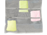Hängande garderobsorganisatör 22 fack dubbelsidig grå 70x40 cm