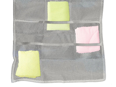 Hängande garderobsorganisatör 22 fack dubbelsidig grå 70x40 cm