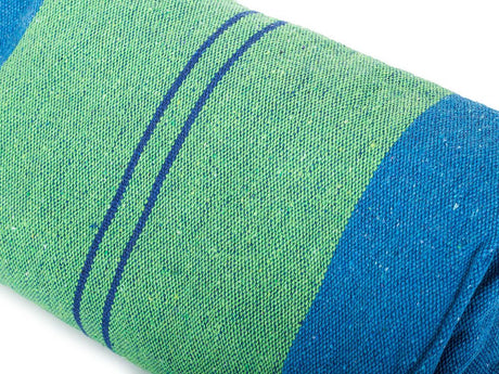 Hängmatta bomull/polyester 200x80 cm 200 kg med förvaringspåse & linor
