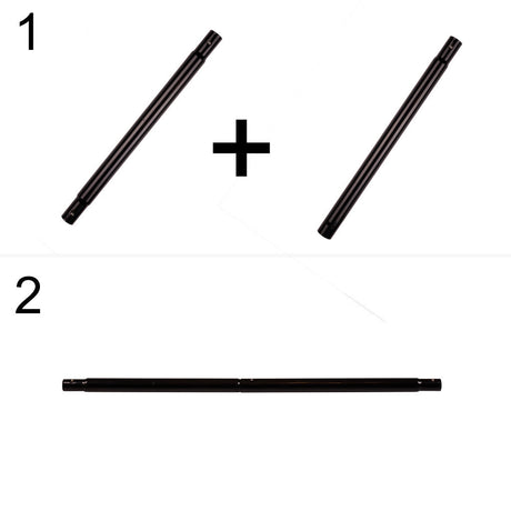 Hängmatta med ställning 210x153 cm justerbar höjd 64–92 cm svart/grå