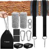 Hängmatte- och gungfäste kit 152 cm nylonrep 150 kg, 2-pack