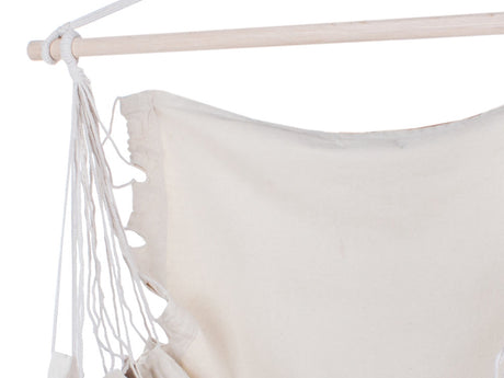 Hängstol hammock chair bomull/polyester med trästång 90 cm