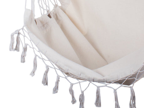Hängstol hammock chair bomull/polyester med trästång 90 cm