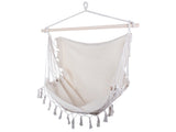 Hängstol hammock chair bomull/polyester med trästång 90 cm