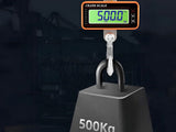 Hängvåg med krok och fjärrkontroll 500 kg LCD inkl batterier