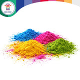Holi färgpulver set 10x100 g påsar, 10 färger för fest och fotosession