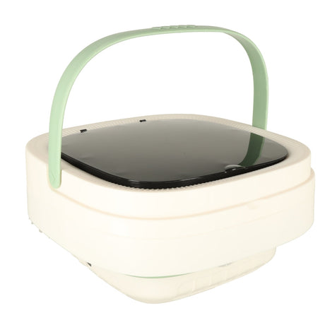 Hopfällbar campingtvättmaskin 12 L 12 V IPX4 med centrifug grön
