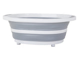 Hopfällbar diskbalja 5 l med avrinningsbräda plast/silikon 40x32 cm