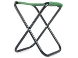 Hopfällbar fiskestol i metall, grön, 26 cm