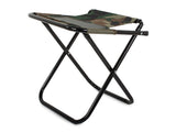 Hopfällbar fiskestol med ryggstöd camouflage, metallram 59 cm
