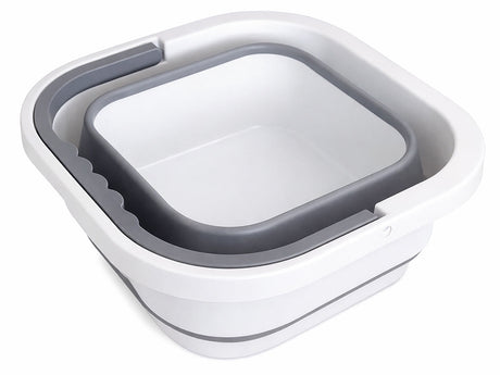 Hopfällbar hink 5 L silikon/plast med handtag blandade färger