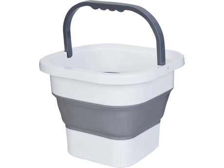 Hopfällbar hink 5 L silikon/plast med handtag blandade färger