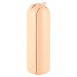 Hopfällbar mini handfläkt USB-C 3 hastigheter powerbank 1200 mAh rosa