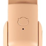 Hopfällbar mini handfläkt USB-C 3 hastigheter powerbank 1200 mAh rosa