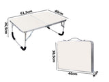 Hopfällbart campingbord 61,5x40x26,5 cm max 12 kg