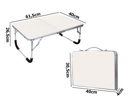 Hopfällbart campingbord 61,5x40x26,5 cm max 12 kg
