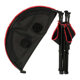 Hopfällbart campingbord 72 cm med dryckeshållare & transportväska