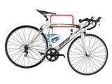 Hopfällbart cykelställ vägg för 2 cyklar 60 kg metall svart/röd