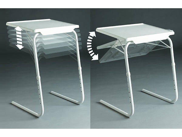 Hopfällbart laptopbord justerbar höjd 52–73 cm vinklingsbart 52x40