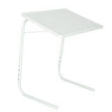 Hopfällbart laptopbord sidobord justerbar höjd/vinkel 52x40 cm vit